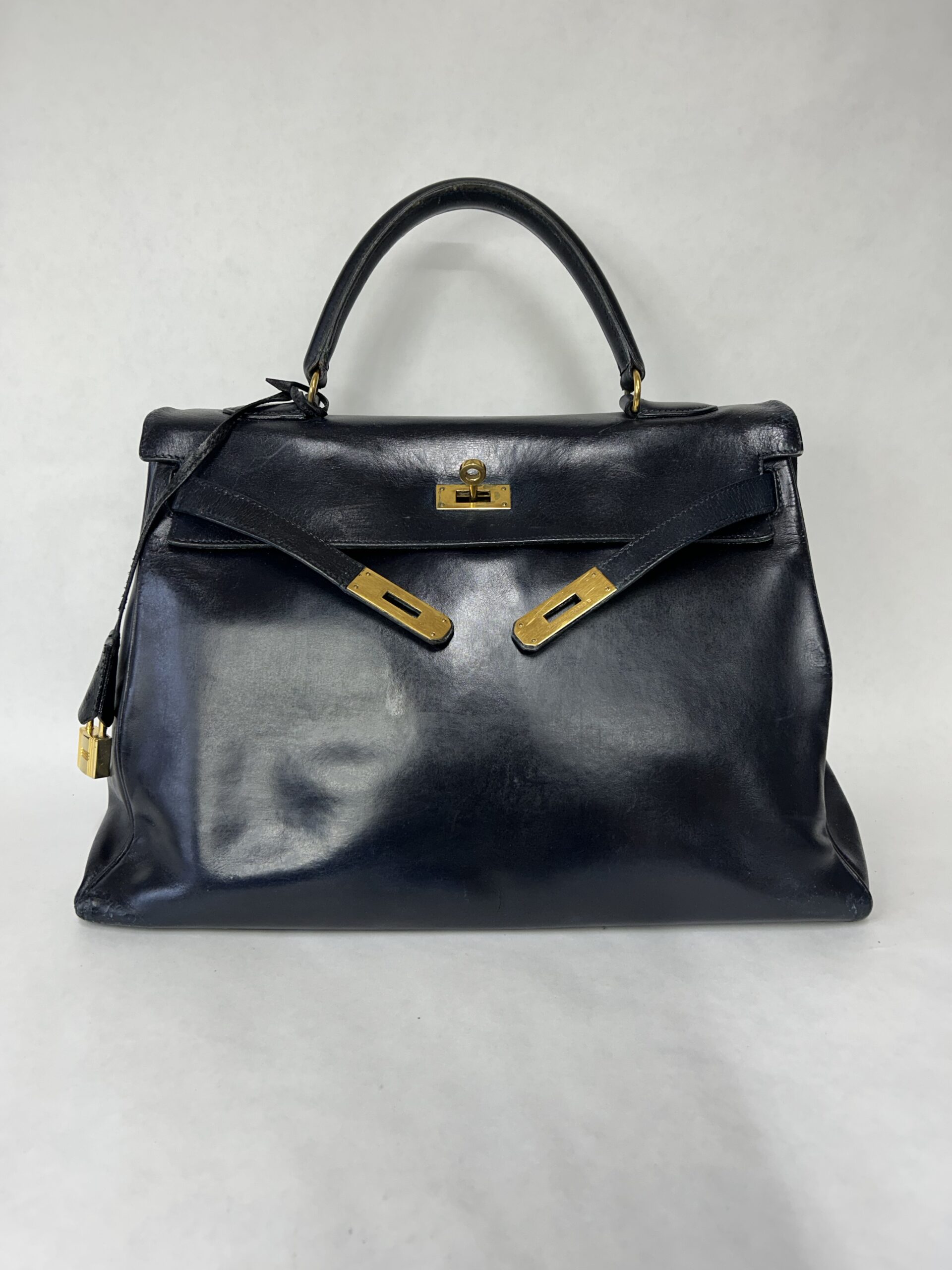 Hermès Kelly marineblauw